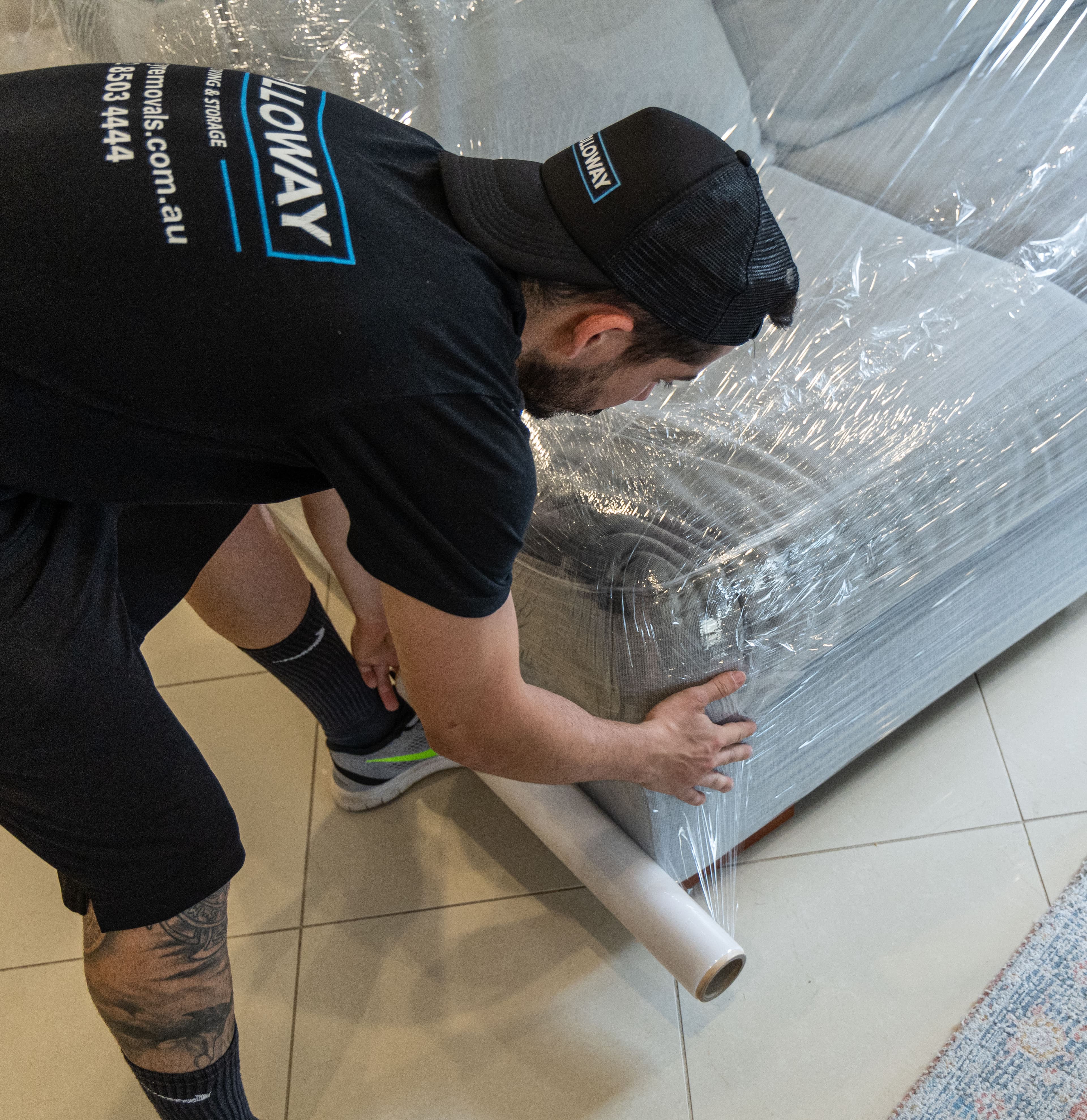 Removalist Wrapping Furniture
